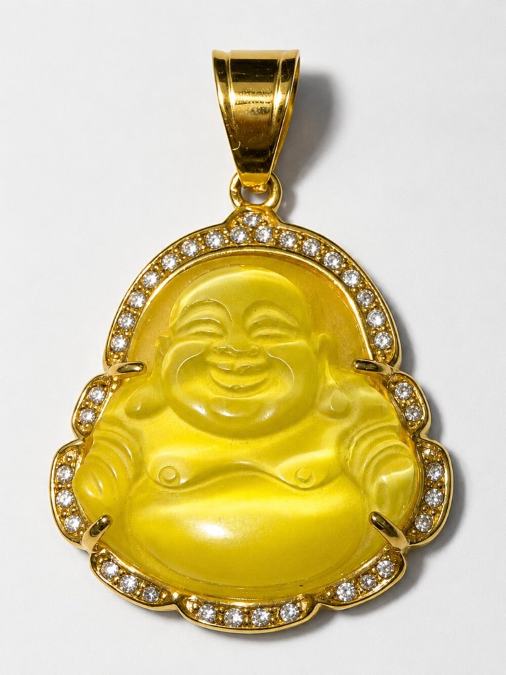 Elegant BUDDHA STAINLESS STEEL Necklace Set